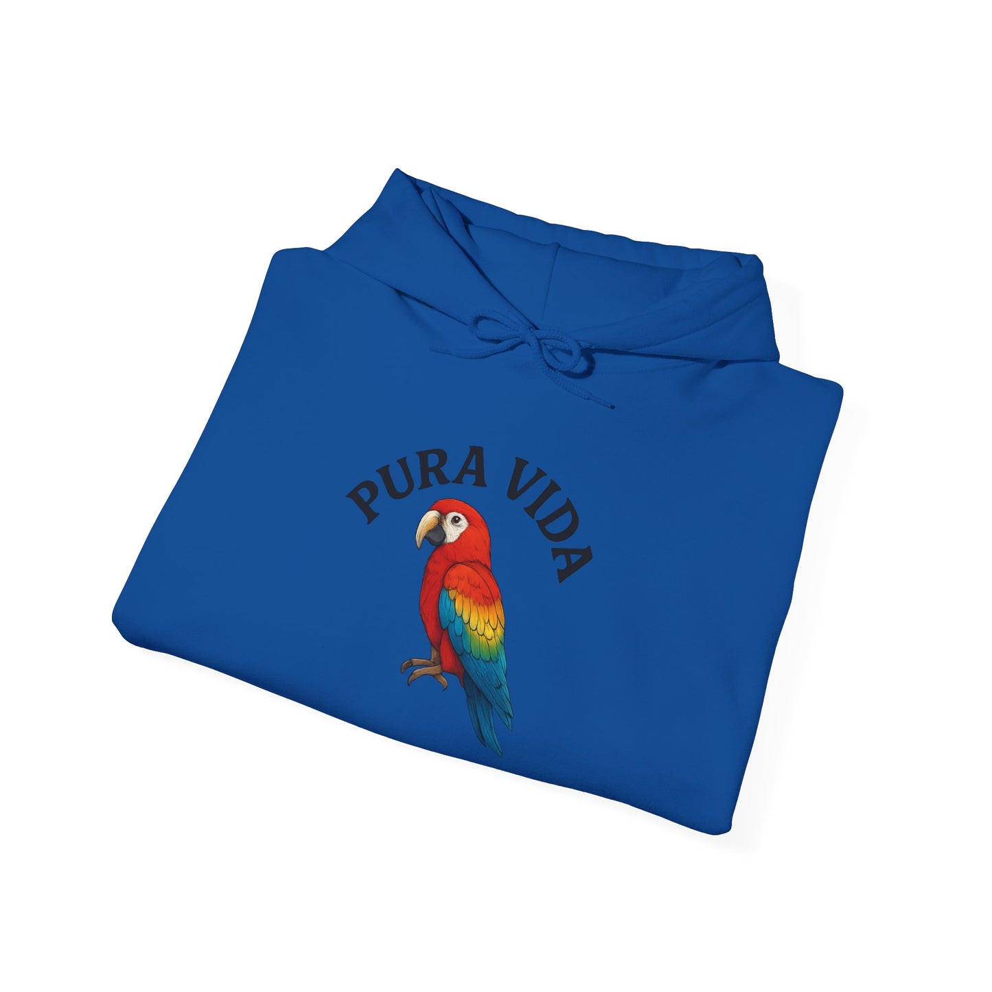 Pura Vida Parrot Hoodie — Tropical Bird Graphic Pullover