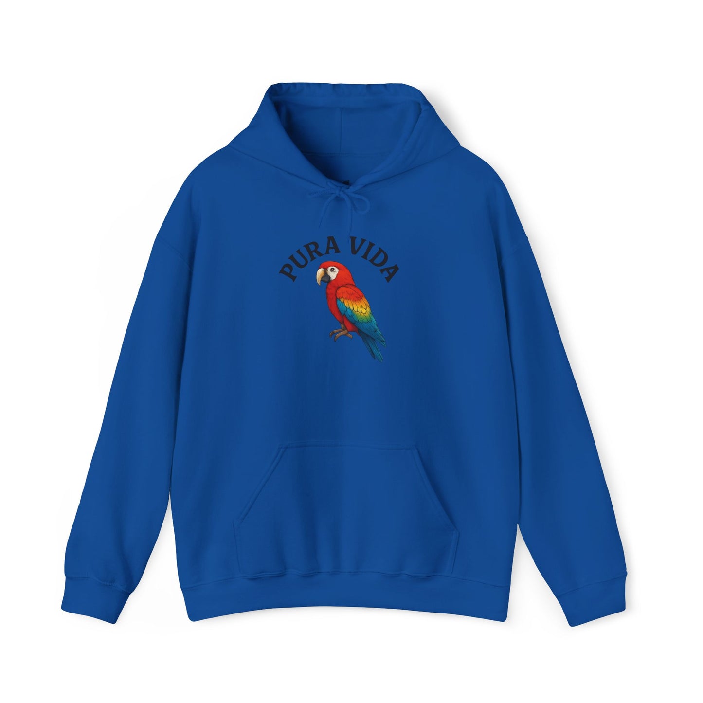 Pura Vida Parrot Hoodie — Tropical Bird Graphic Pullover
